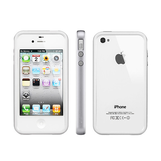 【iPhone4S/4 ケース】Neo Hybrid2S Snow Series [Satin Silver]