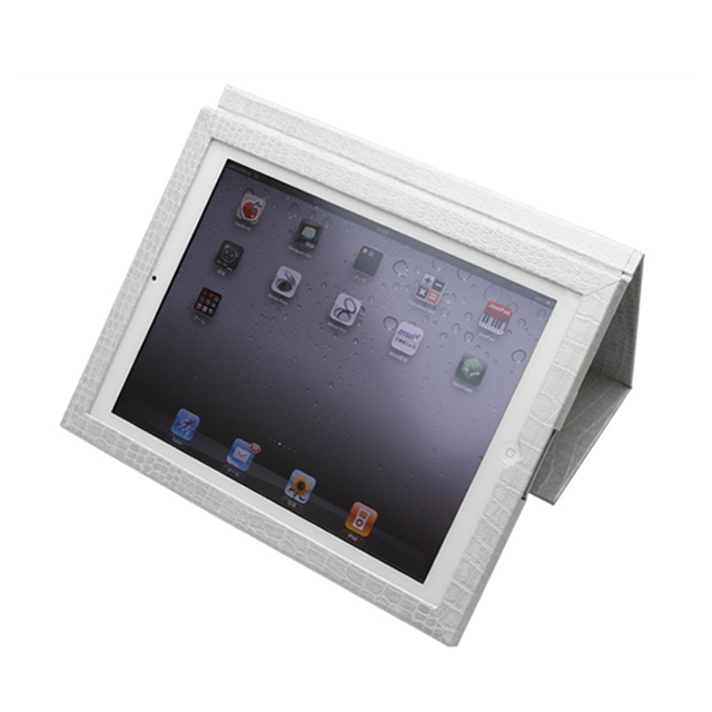 【iPad2 ケース】LIBRO2 Crocodile White for iPad2サブ画像
