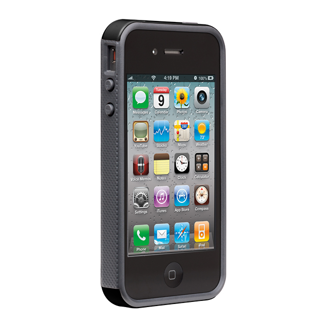 Case-Mate iPhone 4S / 4 Pop! ハイブリッド シームレス ケース, Black/Cool Greyサブ画像