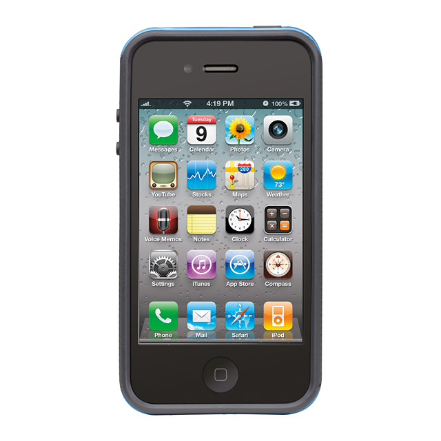 Case-Mate iPhone 4S / 4 Pop! ハイブリッド シームレス ケース, Blue/Cool Greyサブ画像