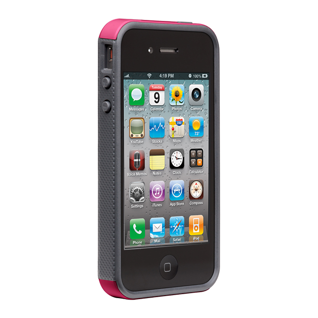 Case-Mate iPhone 4S / 4 Pop! ハイブリッド シームレス ケース, Fuchsia(Pink) / Cool Grayサブ画像