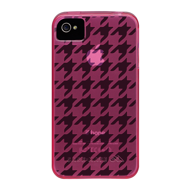 Case-Mate iPhone 4S / 4 Gelli Case ： Houndstooth - Pinkサブ画像