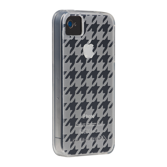 Case-Mate iPhone 4S / 4 Gelli Case - Houndstooth - Clear