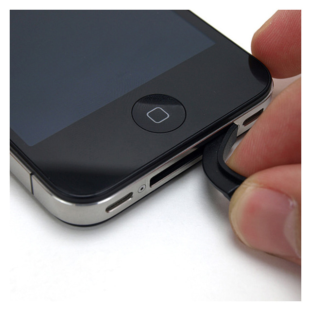 【iPhone iPod iPad】ポートキャップセット for iPhone(ブラック)
