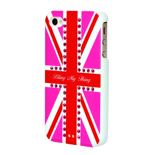 【iPhone4/4S ケース】Hot Pink Union Jack (Fuchsia)サブ画像