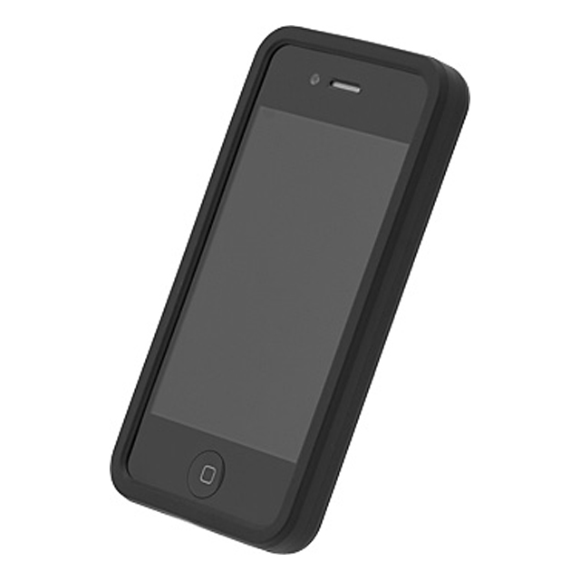 シリコーンジャケットセット for iPhone4S/4(マットブラック)サブ画像