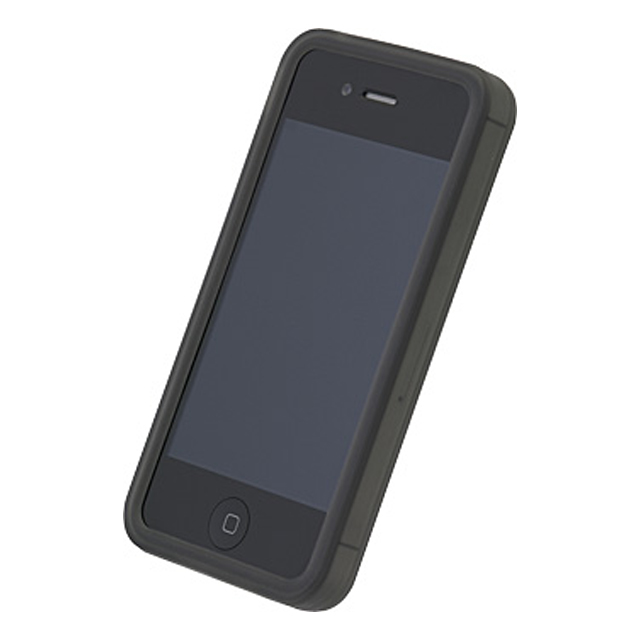 シリコーンジャケットセット for iPhone4S/4(クリアブラック)サブ画像