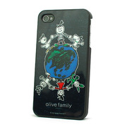 【iPhone4S/4 ケース】オリーブ・オリジナルiPhone4Sケース 「世界はひとつ」