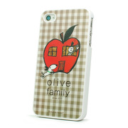 【iPhone4S/4 ケース】オリーブ・オリジナルiPhone4Sケース 「リンゴの家」