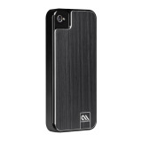 Case-Mate iPhone 4S / 4 Barely There Case Brushed Aluminum, Black