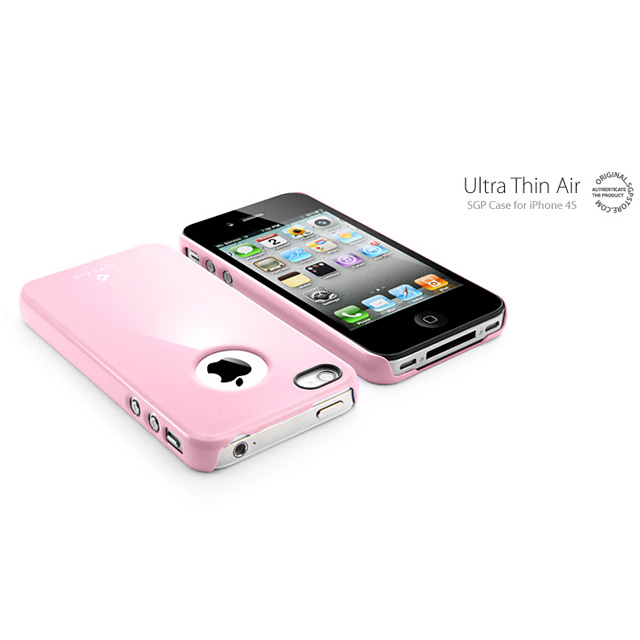 【iPhone4S/4 ケース】SGP Case Ultra Thin Air Pastel Series [Sherbet Pink]サブ画像