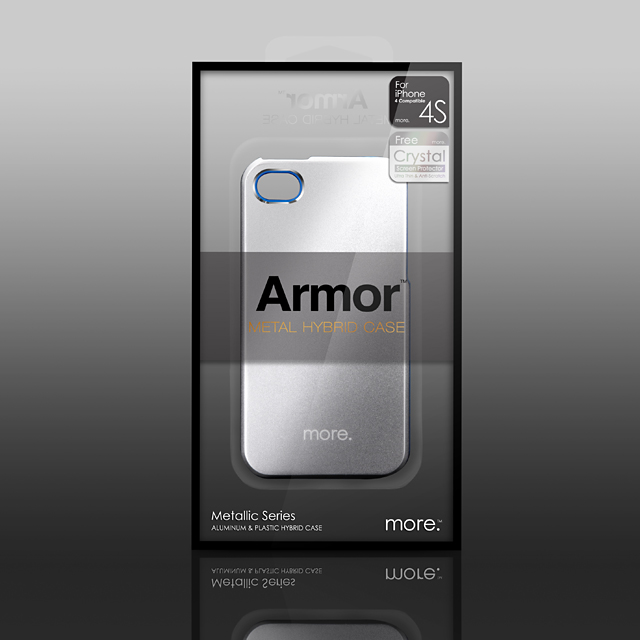 Armor Metal Hybrid Case for iPhone 4/4S Aluminium?Bluegoods_nameサブ画像