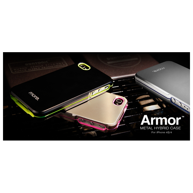 Armor Metal Hybrid Case for iPhone 4/4S Titanium?Whitegoods_nameサブ画像