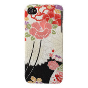 【iPhone 4S/4】KIMONO Case 着物ケース(糸巻き/ボタン・黒)