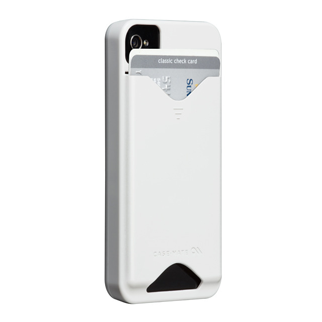 iPhone 4S/4 兼用 カードホルダー付ハードケース ID Case Glossy White