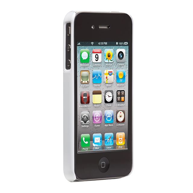 iPhone 4S/4 兼用 カードホルダー付ハードケース ID Case Glossy Whiteサブ画像