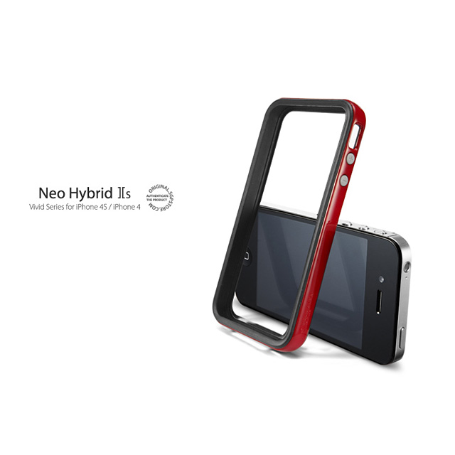 【iPhone4S/4 ケース】Neo Hybrid2S Vivid Series [Dante Red]サブ画像