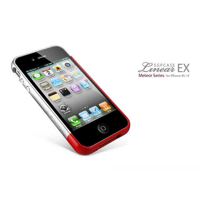 【iPhone4S/4 ケース】SGP Case Linear EX Meteor Series [Dante Red]goods_nameサブ画像