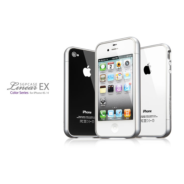 【iPhone4S/4 ケース】SGP Case Linear EX Color Series [Satin Silver]goods_nameサブ画像