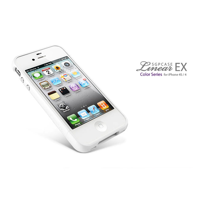 【iPhone4S/4 ケース】SGP Case Linear EX Color Series [Infinity White]サブ画像
