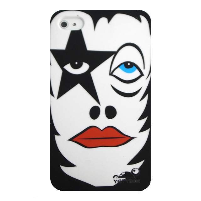 YETTIDE iPhone 4S / 4 Funny Face Case - Make a Star, Black