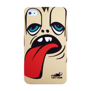 YETTIDE iPhone 4S / 4 Funny Face Case - Give Tongue Boy, Black