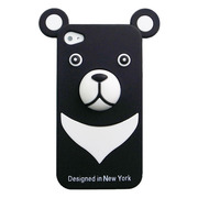 iburg iPhone 4S / 4 Full Protection Silicon Bear, Black