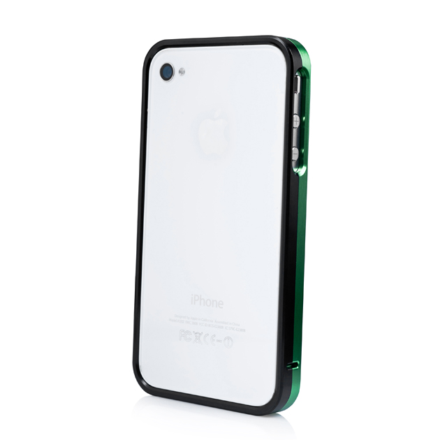 CAPDASE iPhone 4S / 4 Alumor Bumper Duo Frame, Green / Blackgoods_nameサブ画像