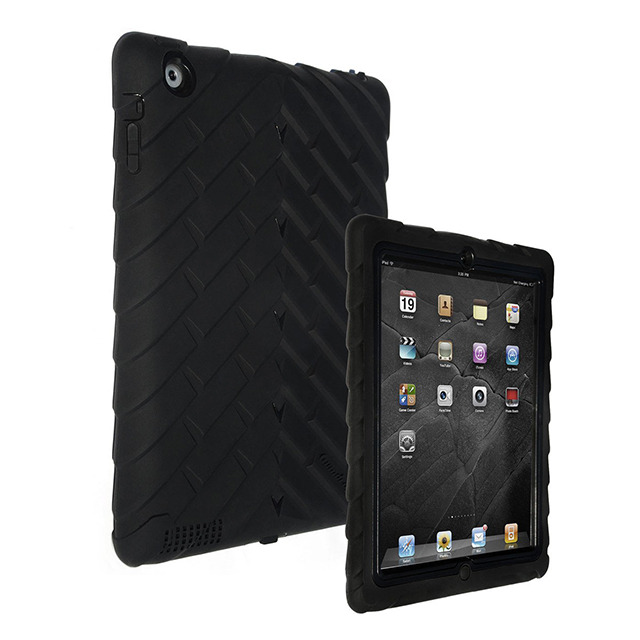 【iPad(第3世代/第4世代) iPad2 ケース】Gumdrop Tech iPad2対応 レイヤーケース  Drop Series  ブラック/ブラック DS-IPAD2 BLK BLK