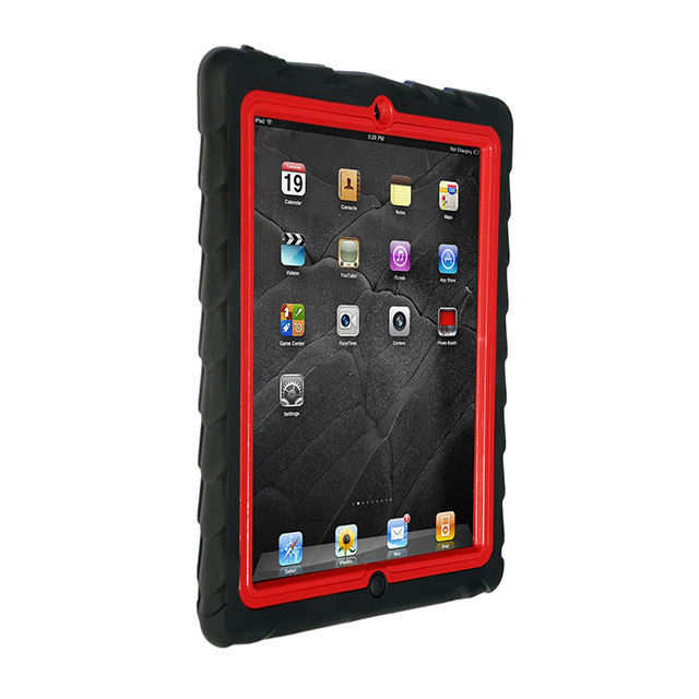 【iPad(第3世代/第4世代) iPad2 ケース】Gumdrop Tech iPad2対応 レイヤーケース  Drop Series  ブラック/レッド DS-IPAD2 BLK REDサブ画像