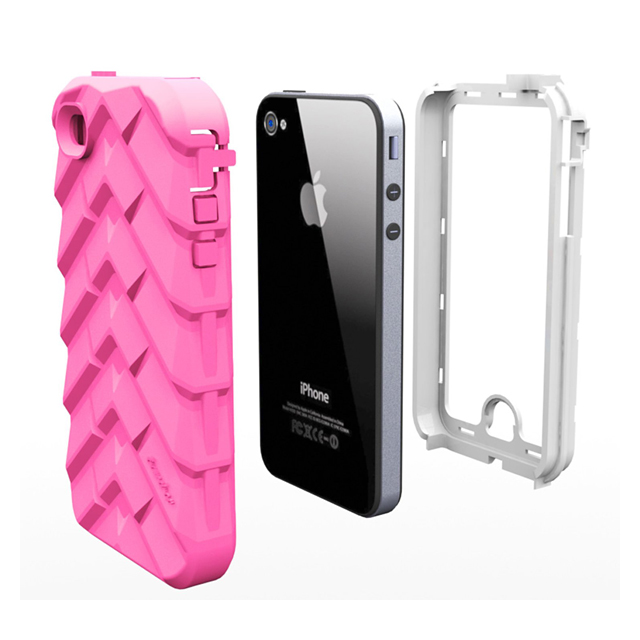【iPhone4S/4 ケース】Gumdrop - Drop Series - ピンク/ホワイト DS4G-PNK-WHIサブ画像