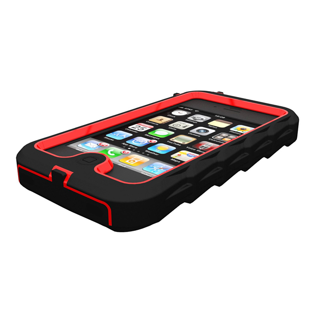 【iPhone4S/4 ケース】Gumdrop - Drop Series - ブラック/ レッド DS4G-BLK-REDサブ画像