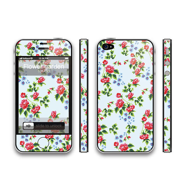 【iPhone4S/4 スキンシール】THINCLO THTYLE 『Flower garden』