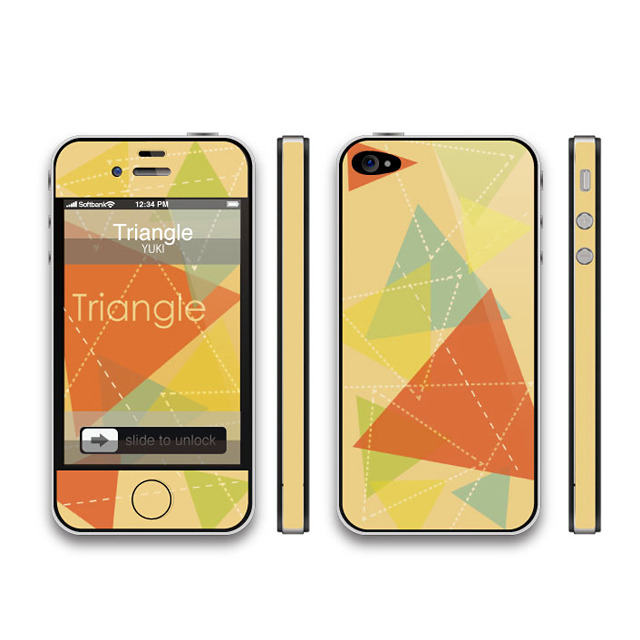 【iPhone4S/4 スキンシール】THINCLO THTYLE 『Triangle』