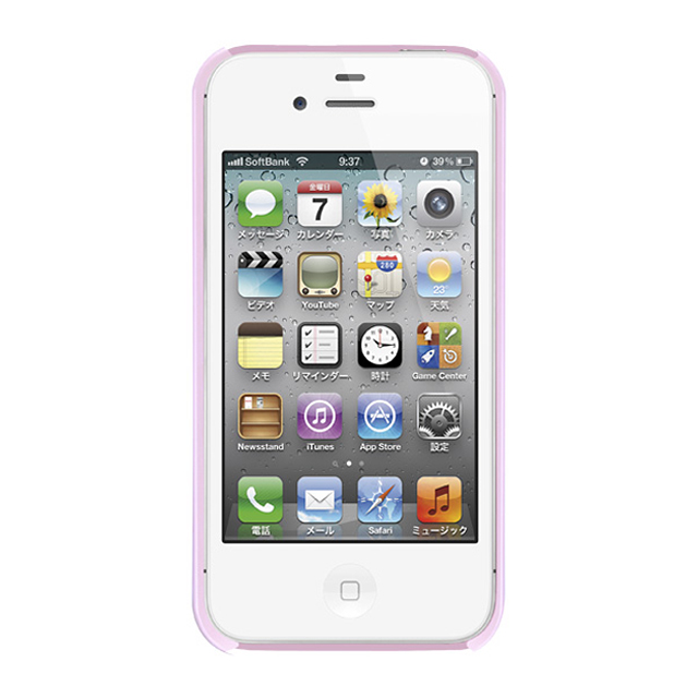 【iPhone4/4S ケース】Elegance (Baby Pink Light Rose)goods_nameサブ画像