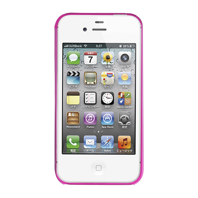 【iPhone4/4S ケース】Elegance (Hot Pink Crystal)goods_nameサブ画像