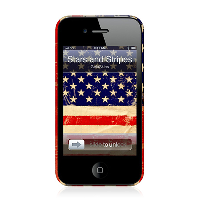 【iPhone4S/4 ケース】GELASKINS Hardcase Stars and Stripesサブ画像