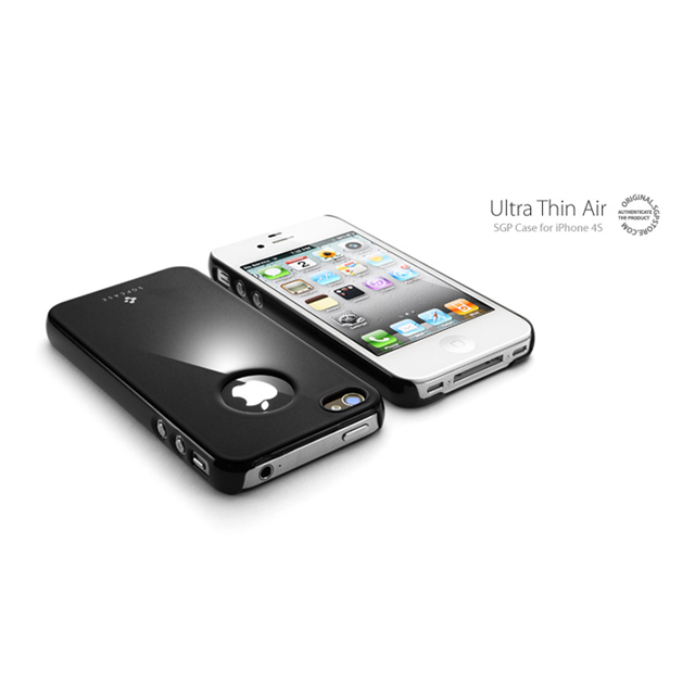 【iPhone4S/4 ケース】SGP Case Ultra Thin Air Pastel Series [Soul Black]サブ画像