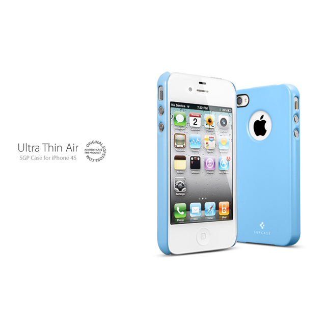 【iPhone4S/4 ケース】SGP Case Ultra Thin Air Pastel Series [Tender Blue]サブ画像