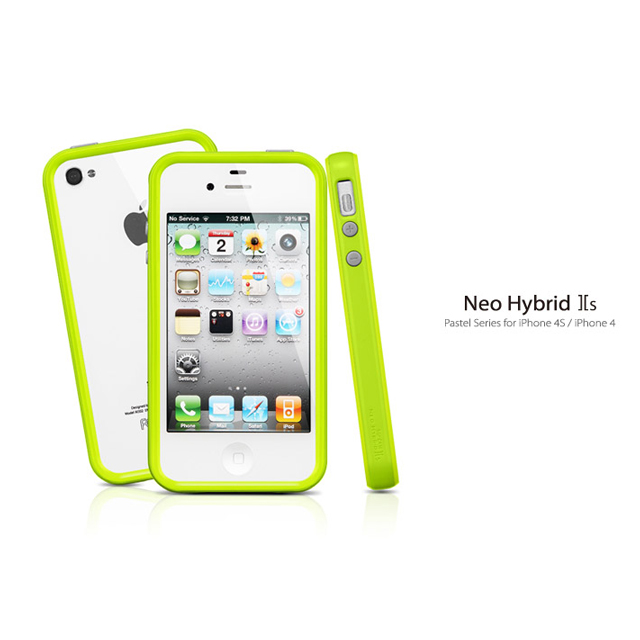 【iPhone4S/4 ケース】Neo Hybrid2S Pastel Series [Lime]goods_nameサブ画像