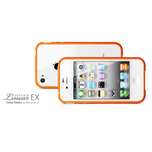 【iPhone4S/4 ケース】SGP Case Linear EX Color Series [Solaris Orange]goods_nameサブ画像