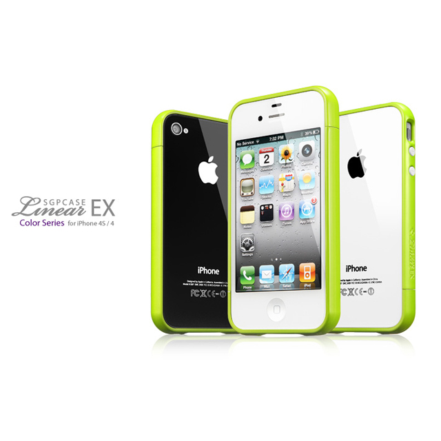 【iPhone4S/4 ケース】SGP Case Linear EX Color Series [Lime]goods_nameサブ画像
