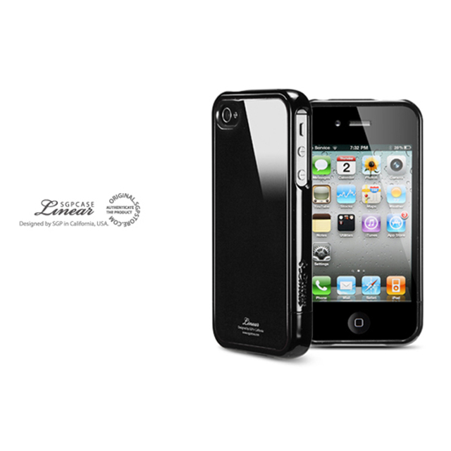 【iPhone4S/4 ケース】SGP Case Linear Color Series [Soul Black]goods_nameサブ画像
