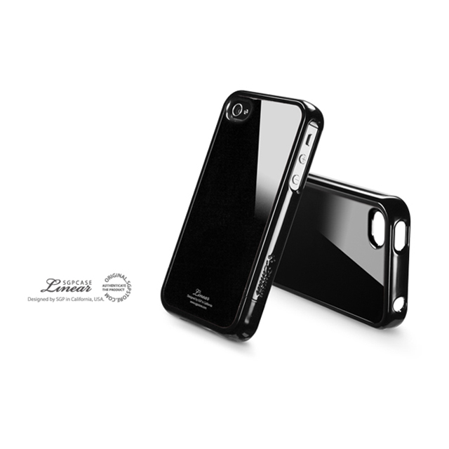 【iPhone4S/4 ケース】SGP Case Linear Color Series [Soul Black]goods_nameサブ画像
