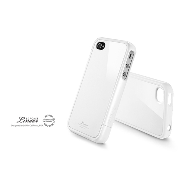 【iPhone4S/4 ケース】SGP Case Linear Color Series [Infinity White]サブ画像
