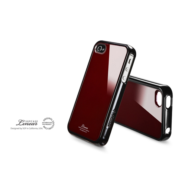 【iPhone4S/4 ケース】SGP Case Linear Color Series [Dante Red]サブ画像
