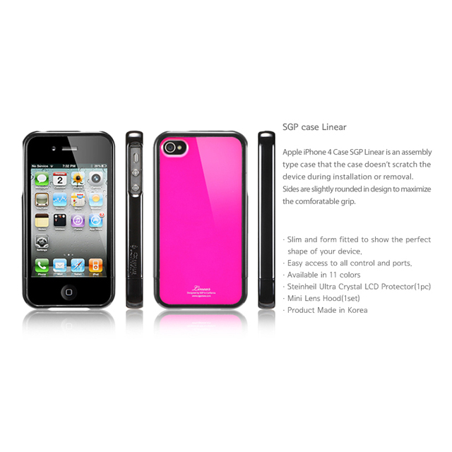 【iPhone4S/4 ケース】SGP Case Linear Color Series [Fantasia Hot Pink]goods_nameサブ画像