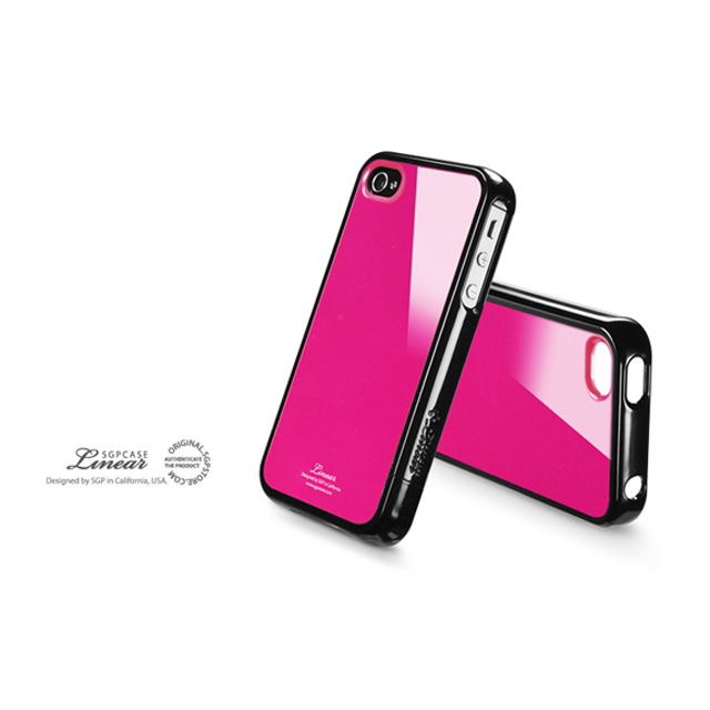 【iPhone4S/4 ケース】SGP Case Linear Color Series [Fantasia Hot Pink]サブ画像