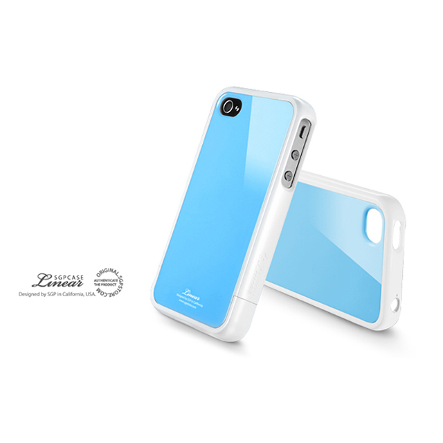 【iPhone4S/4 ケース】SGP Case Linear Color Series [Tender Blue]サブ画像