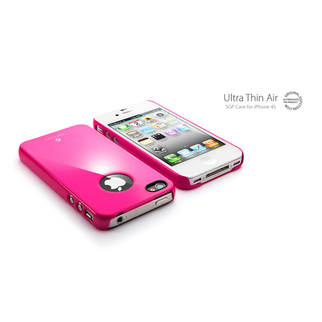 【iPhone4S/4 ケース】SGP Case Ultra Thin Air Pastel Series [Hot Pink]サブ画像